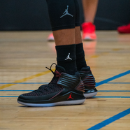 耐克（NIKE）男鞋 AIR JORDAN  AJ32喬32黑紅高幫運動籃球鞋戰(zhàn)靴 AH3348-AA1253-001 黑紅 41