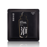 韓束（KanS） 韓束黑面膜水潤絲滑精華液面膜四季補水保濕補水保濕 水潤清爽 韓束精華液面膜隨機1片