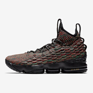 耐克（NIKE）新款男鞋LeBron 15  詹姆斯戰(zhàn)靴氣墊籃球鞋 AA3857-897650-900 黑人月 40