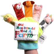 老麥克唐納的農(nóng)場(chǎng) 手指偶布書(shū) 英文原版手偶書(shū) Old MacDonald Had A Farm 吳敏蘭推薦 親子互動(dòng)游戲玩具 學(xué)樂(lè)出版社 兒童啟蒙讀物