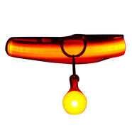 阿莫爾狗狗發(fā)光項圈帶燈狗圈亮光頸圈中型小型犬泰迪脖圈脖套防車(chē)禍夜光 紅色電池項圈+吊墜 S-小型(脖圍30-40)