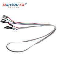 千天（Qantop） 臺(tái)式機(jī)主機(jī)機(jī)箱跳線電源開關(guān)電腦重啟開機(jī)線按鈕power帶LED燈 電腦主機(jī)帶燈單開關(guān)線QT-WD002 1條