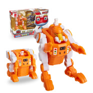 趣味童年 快乐酷宝3超变Q变合体变形玩具机器人套装组合赤焰蛙宝 4寸Q变盒装-暴烈蛮王