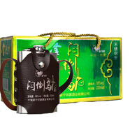 蒙白八爺寧河源酒業(yè)68度230ml*8瓶白酒整箱金馬桿不銹鋼背壺高度糧食酒 整箱8瓶裝