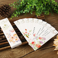 Homeglen中國風(fēng)書(shū)簽唯美古風(fēng) 盒裝復古創(chuàng  )意紙質(zhì)紀念品5張/24張/30張入奏章水墨花卉山水畫(huà) 水墨花卉 30張裝