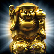 修明堂*密宗大黑天合金卡卡片 招手大黑天佛像 大黑天經(jīng)文 項鏈工藝禮品裝飾品 招手大黑天財神