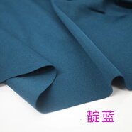 錦兔 半米價直貢呢彈力針織布料打底衫裙子連衣裙褲子服裝泳裝面料 靛藍
