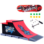 手指滑板 手指靈活運動競技型專業(yè)滑板大型場地場景組合套裝創(chuàng)意玩具迷你新奇指尖減壓桌面游戲 手指滑板+場地C