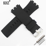 KHZ手表帶配件針扣適用于斯沃琪硅膠表帶SwatchTouch Surb100 Surw100 黑色 24mm