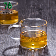 76茶業(yè)臺(tái)灣耐熱高硼硅玻璃小杯子簡(jiǎn)約品茗小杯咖啡杯 玻璃小杯 130ml 1只
