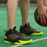 匹克態(tài)極籃球鞋男 秋季透氣防滑網(wǎng)面球鞋男運動(dòng)鞋戰靴 黑色/熒光黃 38