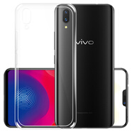 拓蒙（TUOMENG） vivo X20plus/UD手機殼透明殼x21全包防摔防滑硅膠殼x27 PRO散熱后背蓋軟保護套 vivo x21-【無(wú)指紋版】 全包透明軟殼+鋼化膜非全屏