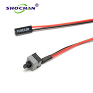 首千（SHOCHAN） 臺(tái)式機(jī)主機(jī)機(jī)箱跳線電源開關(guān) 電腦重啟開機(jī)線按鈕power帶LED 電腦主機(jī)開關(guān)線 SQ-YC201 10條