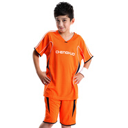 橙火兒童足球服套裝短袖男童運動(dòng)服透氣中大童t恤短褲兩件套6-16歲青少年球服女小學(xué)生訓練球衣班服定制 26011橙色 180碼適合身高175-185cm