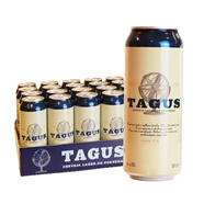 泰谷（TAGUS） 歐洲原裝進(jìn)口啤酒泰谷黃啤酒 泰谷黃啤 500mL 24罐
