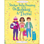 微瑕品 介意慎拍 貼紙書 娃娃打扮：度假和旅行 Sticker Dolly Dressing: On Holiday & Travel (Bind Up) Usborne  進(jìn)口原版 英文