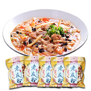 邕州老街南寧老友粉252gX5袋 廣西老友粉速食扁粉干米粉酸筍醬料切粉河粉