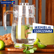 樂(lè )美雅玻璃加厚冷水壺涼水壺水杯家用大容量耐熱水壺飲料冰箱果汁扎壺 迪瓦利壺（1.6L）