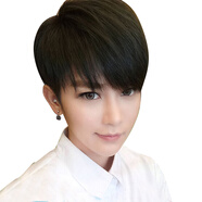 黛娜儿(dainaer) 韩版假发男生短发帅气蓬松短直发时尚女生假发气质碎