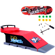 手指滑板 手指靈活運動競技型專業(yè)滑板大型場地場景組合套裝創(chuàng)意玩具迷你新奇指尖減壓桌面游戲 手指滑板+場地D