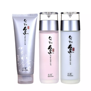 名蔻（MINGKOU）名蔻名品保濕補(bǔ)水乳液面霜護(hù)膚品組合套裝化妝品秋冬季女正品學(xué)生 潔面+雪潤水+乳