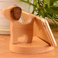 塔拉斯 懒人手机支架 床头\/桌面ipad平板直播网课支架 创意木质手机座 小狗