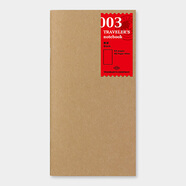 日本tn TRAVELER'S notebook旅行者筆記 牛皮 配件書(shū)寫(xiě)內芯 空白本內芯 標準型 003