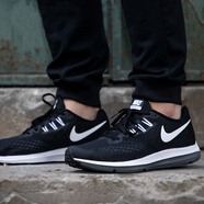 耐克（NIKE）休閑鞋男鞋秋冬新款運動(dòng)鞋Zoom Winflo 4減震跑步鞋898466-001 898466-001黑白配色 44