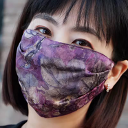 呢好酷防曬真絲口罩女高顏值夏季透氣桑蠶絲面罩遮陽(yáng)高端 紫淑 真絲香云紗