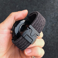 Kakeband【順豐閃發(fā)】機器人扣適用三星手表watch7表帶4回環(huán)編織6c降落傘扣5 黑灰w紋 適用 三星watch7系列_20mm