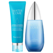 水之蔻瑩肌密集補水保濕護膚品套裝女爽膚水洗面奶乳液精華面霜眼精華 洗面奶+爽膚水