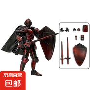 拼裝黨中世紀騎士DIY套裝沉浸組裝體驗百變盔甲配件玩具盲盒手辦 中世紀-復(fù)古紅