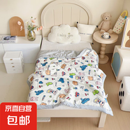 新款水洗棉兒童夏涼被嬰兒空調(diào)被寶寶幼兒園專用大豆芯薄款小被子 動(dòng)物聚會(huì) 100*120cm（單夏被） 夏被