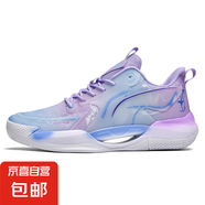 JEDDENS超輕V2夜光籃球鞋男新款耐磨透氣實(shí)戰(zhàn)球鞋男女同款學(xué)生防 紫色 36