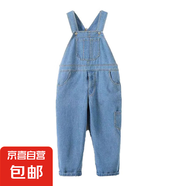 兒童演出服幼兒園班服小學(xué)生運(yùn)動會表演服牛仔背帶褲 單件背帶褲 120