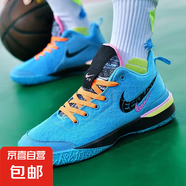 Lebron詹姆斯20代實(shí)戰(zhàn)籃球鞋學(xué)生鴛鴦球鞋減震防滑專業(yè)碳板運(yùn)動(dòng)鞋 寶藍(lán)--升級(jí)款摩擦?xí)?42