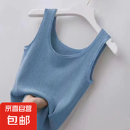 【冰絲】2025新吊帶背心女螺紋薄打底上衣無(wú)袖大碼修身外穿內(nèi)搭 藍(lán)色【W(wǎng)#冰絲背心】 2XL 【建議120-140斤】