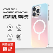 適用蘋果iphone/三星samsung系列高磁吸炫彩鐳射漸變變色龍防摔保護殼保護套手機殼高顏值款 【磁吸款】炫彩鐳射漸變款-變色龍 三星 A53-5G