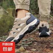 登山鞋夏季男鞋2025新款戶外鞋男徒步休閑運動鞋男低幫工裝鞋 6501卡其 42