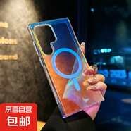 適用于三星samsung高磁吸亮面輻射行李箱款保護殼防摔保護套S25ultra/S24U手機殼高顏值小眾款 【磁吸款】亮面鐳射款 三星 Z-Flip5/6