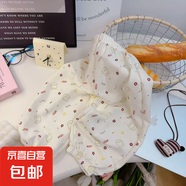 2025新兒童休閑褲女童防蚊褲寬松薄款寶寶碎花褲子云朵棉男F18 云朵棉防蚊褲-胡蘿卜小兔 110 cm