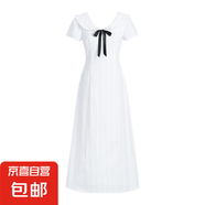 法式白色連衣裙子女夏季2025新款爆款巨好看漂亮獨(dú)特穿搭掐腰長(zhǎng)裙 【白色長(zhǎng)款】 M 45/55kg/
