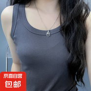 螺紋吊帶背心女多巴胺性感純欲多色彈力內(nèi)搭外穿四季修身上衣打底 高級灰【W(wǎng)#螺紋棉 背心】 4XL 建議【155-160斤】