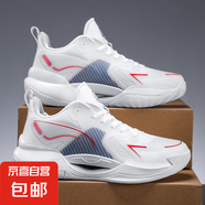 超輕V2碳板籃球鞋男夏季透氣防滑實(shí)戰(zhàn)專業(yè)比賽戰(zhàn)靴兒童學(xué)生運(yùn)動鞋 白紅 38