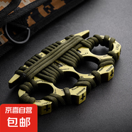 指虎四指拳套鋅合金加厚防身戒指合法小巧自衛(wèi)鐵拳頭拳扣格斗指環(huán) 加厚款古銅【惡靈有繩1個(gè)】