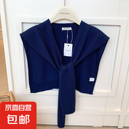 坎肩夏季薄款針織小披肩女空調(diào)房外搭氣質(zhì)假領(lǐng)搭肩圍脖配裙子保暖 藏藍(lán)