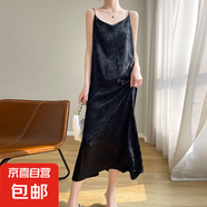 2025夏季新中式高級感小眾顯瘦氣質(zhì)吊帶連衣裙國風(fēng)長(cháng)裙/YTMQ10-X 經(jīng)典黑 2XL