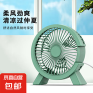 電風(fēng)扇家用桌面風(fēng)扇usb小風(fēng)扇插電迷你電扇4寸學(xué)生宿舍辦公室臥室臺(tái)扇制冷 蒼嶺綠-USB插電款