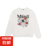 韓版衛(wèi)衣男女小雛菊臘腸狗印花金高銀同款常規(guī)休閑百搭外套上衣潮 白色1931黑 M