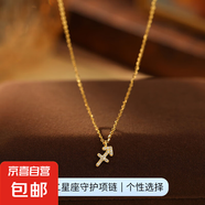 跨境新品S925銀十二星座項(xiàng)鏈女立體符文輕奢鑲鉆設(shè)計(jì)感鎖骨鏈頸鏈 【黃金色-射手座】 無(wú)規(guī)格